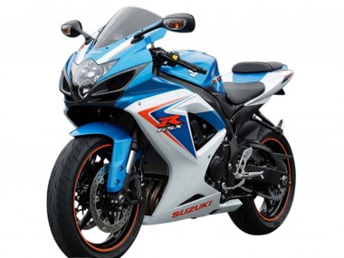 Suzuki GSXR 600 Motorrad Verkleidung 2006-2007 - Weiss Blau Rot