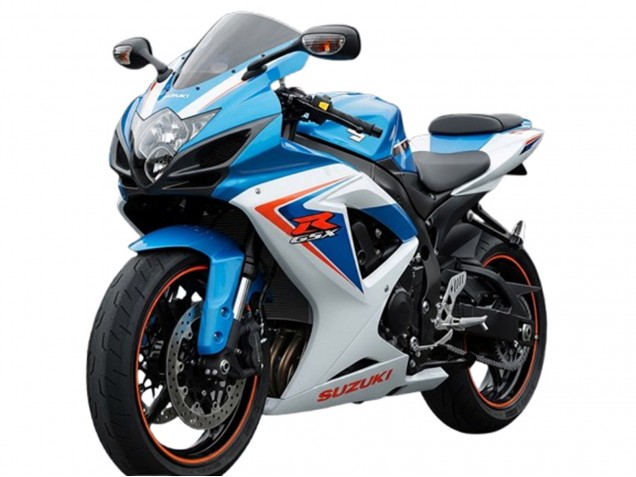 Suzuki GSXR 600 Motorrad Verkleidung 2006-2007 - Weiss Blau Rot