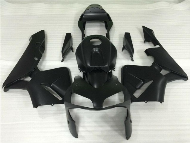 Matt Schwarz 03-04 CBR600RR Motorrad Verkleidungen Matt Schwarz 03-04 CBR600RR Motorrad Verkleidungen