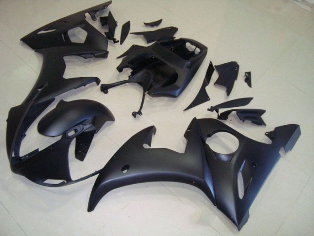 Matt Schwarz 03-05 YZF R6 Motorrad Verkleidungen Matt Schwarz 03-05 YZF R6 Motorrad Verkleidungen