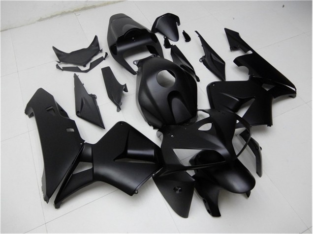 Matt Schwarz 05-06 CBR600RR Motorrad Verkleidung & Plastik Matt Schwarz 05-06 CBR600RR Motorrad Verkleidung & Plastik