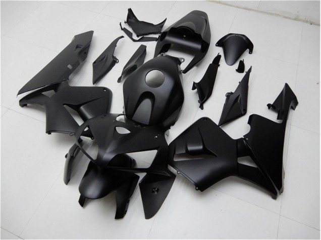 Matt Schwarz 05-06 CBR600RR Motorrad Verkleidung & Plastik Matt Schwarz 05-06 CBR600RR Motorrad Verkleidung & Plastik