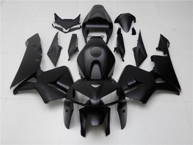 Matt Schwarz 05-06 CBR600RR Motorrad Verkleidung & Plastik Matt Schwarz 05-06 CBR600RR Motorrad Verkleidung & Plastik