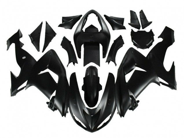 Matt Schwarz 06-07 ZX10R Motorrad Verkleidungen Matt Schwarz 06-07 ZX10R Motorrad Verkleidungen