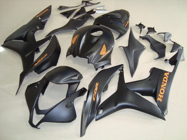Matt Schwarz 07-08 CBR600RR Motorrad Verkleidung Matt Schwarz 07-08 CBR600RR Motorrad Verkleidung
