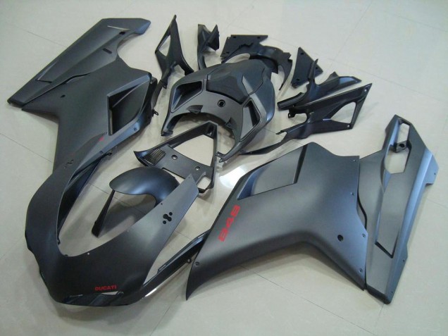 Matt Schwarz 07-14 Ducati 848 1098 1198 Motorrad Verkleidung Matt Schwarz 07-14 Ducati 848 1098 1198 Motorrad Verkleidung