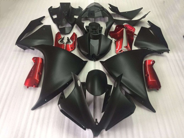 Matt Schwarz Glänzend Rot 09-11 YZF R1 Motorrad Verkleidung Matt Schwarz Glänzend Rot 09-11 YZF R1 Motorrad Verkleidung