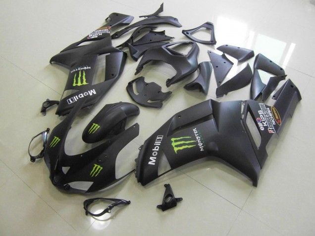 Matt Schwarz Monster 07-08 ZX6R Motorrad Verkleidung
