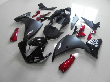 Matt Schwarz Rot 09-11 YZF R1 Motorrad Verkleidung