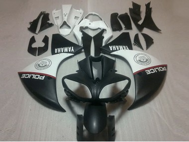 Matt Schwarz Weiß 09-11 YZF R1 Motorrad Verkleidung