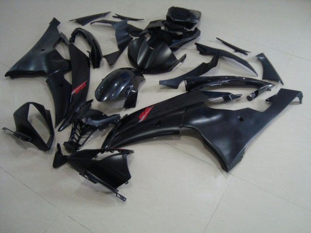 Matt Schwarz glänzendes Schwarz 08-16 YZF R6 Motorrad Verkleidung Matt Schwarz glänzendes Schwarz 08-16 YZF R6 Motorrad Verkleidung