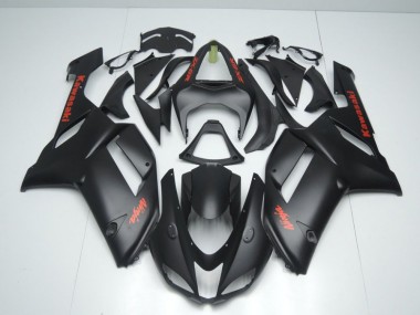Matt Schwarz mit rotem Aufkleber 07-08 ZX6R Motorrad Verkleidung