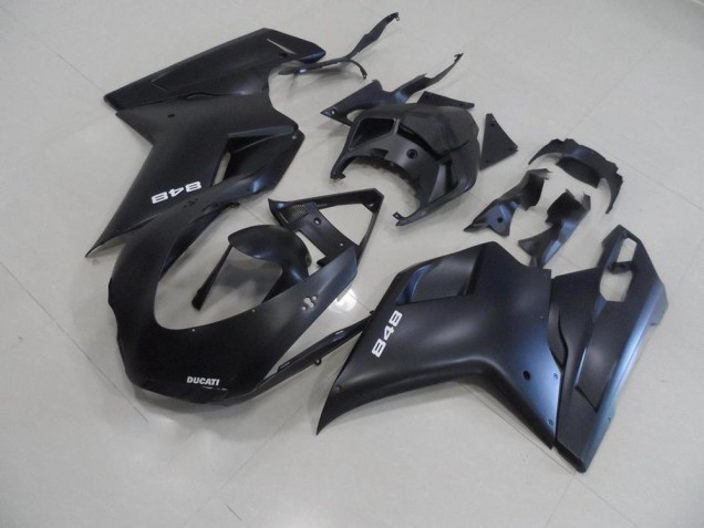 Matt Schwarz mit weißer 848 07-14 Ducati 848 1098 1198 Motorrad Verkleidung Matt Schwarz mit weißer 848 07-14 Ducati 848 1098 1198 Motorrad Verkleidung