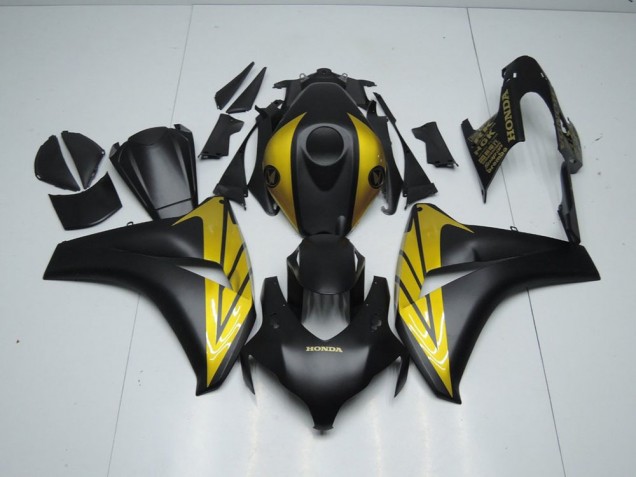 Matt Schwarz und Gold 08-11 CBR1000RR Motorrad Verkleidung Matt Schwarz und Gold 08-11 CBR1000RR Motorrad Verkleidung