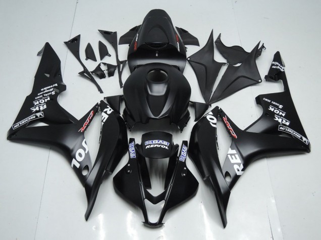Matt Schwarzer Repsol 07-08 CBR600RR Motorrad Verkleidung Matt Schwarzer Repsol 07-08 CBR600RR Motorrad Verkleidung
