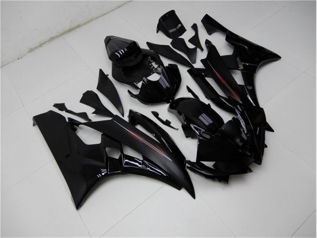Matt schwarz glänzend 06-07 YZF R6 Motorrad Verkleidung Matt schwarz glänzend 06-07 YZF R6 Motorrad Verkleidung