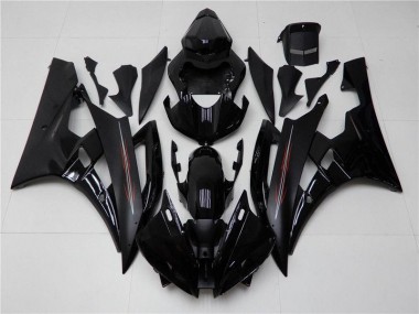 Matt schwarz glänzend 06-07 YZF R6 Motorrad Verkleidung
