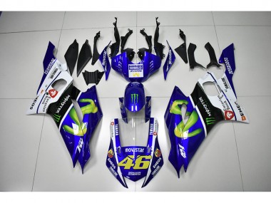 Monster Blau Movistar 46 17-21 YZF R6 Motorrad Verkleidung