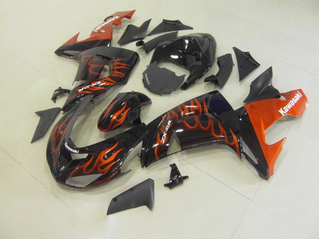Orange Flamme 06-07 ZX10R Motorrad Verkleidung Orange Flamme 06-07 ZX10R Motorrad Verkleidung
