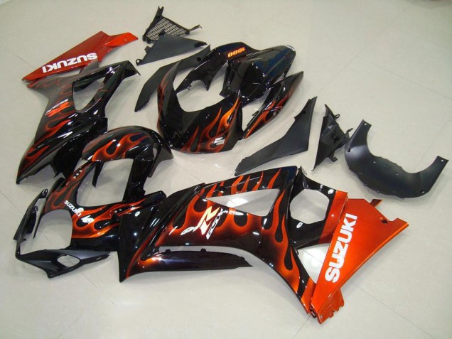 Orange Flamme 07-08 GSXR 1000 Motorrad Verkleidung Orange Flamme 07-08 GSXR 1000 Motorrad Verkleidung