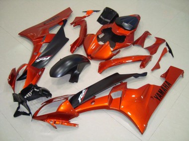 Orange Matt schwarz 06-07 YZF R6 Motorrad Verkleidung