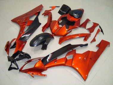 Orange Matt schwarz 06-07 YZF R6 Motorrad Verkleidungen