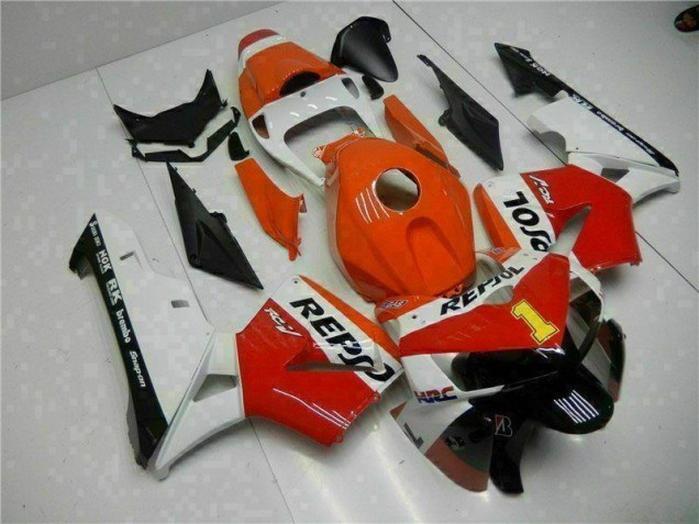 Orange Repsol 05-06 CBR600RR Motorrad Verkleidung Orange Repsol 05-06 CBR600RR Motorrad Verkleidung