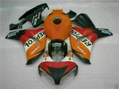 Orange Repsol 08-11 CBR1000RR Motorrad Verkleidung Komplett Sets
