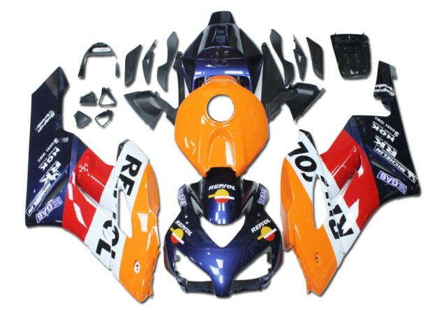 Orange Rot Blau Repsol 04-05 CBR1000RR Motorrad Verkleidung
