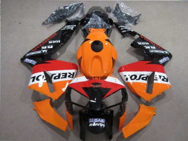 Orange Rot Schwarz Repsol 05-06 CBR600RR Motorrad Verkleidung