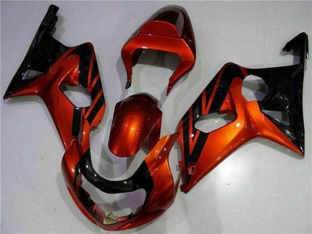 Orange Schwarz 00-02 GSXR 1000 Motorrad Verkleidung