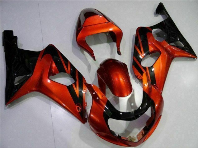 Orange Schwarz 00-02 GSXR 1000 Motorrad Verkleidung