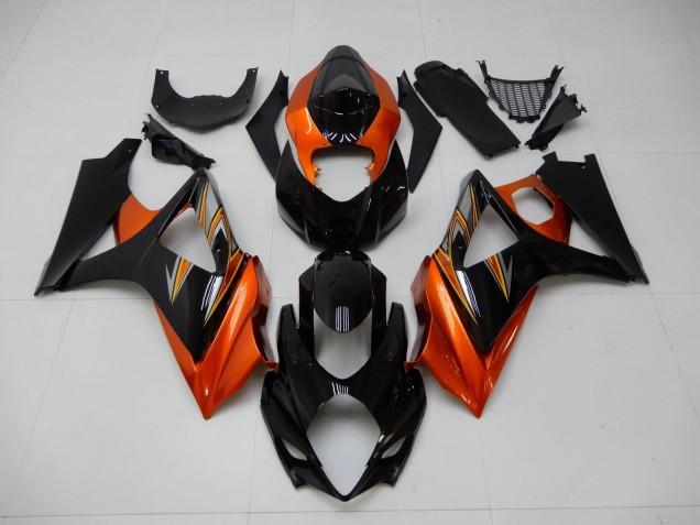 Orange Schwarz 07-08 GSXR 1000 Motorrad Verkleidung Orange Schwarz 07-08 GSXR 1000 Motorrad Verkleidung