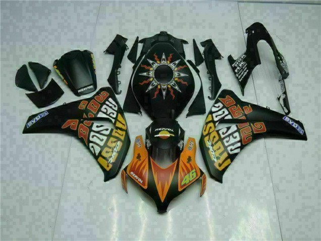 Orange Schwarz 08-11 CBR1000RR Motorrad Verkleidung Orange Schwarz 08-11 CBR1000RR Motorrad Verkleidung
