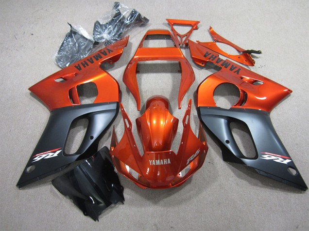 Orange Schwarz 98-02 YZF R6 Motorrad Verkleidung Orange Schwarz 98-02 YZF R6 Motorrad Verkleidung