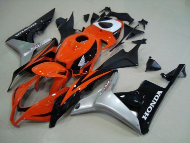 Orange Silber Schwarz 07-08 CBR600RR Motorrad Verkleidung