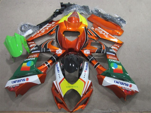 Orangegelbes Monster 07-08 GSXR 1000 Motorrad Verkleidung Orangegelbes Monster 07-08 GSXR 1000 Motorrad Verkleidung