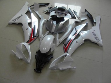 Perl Weiß Silber 08-16 YZF R6 Motorrad Verkleidung