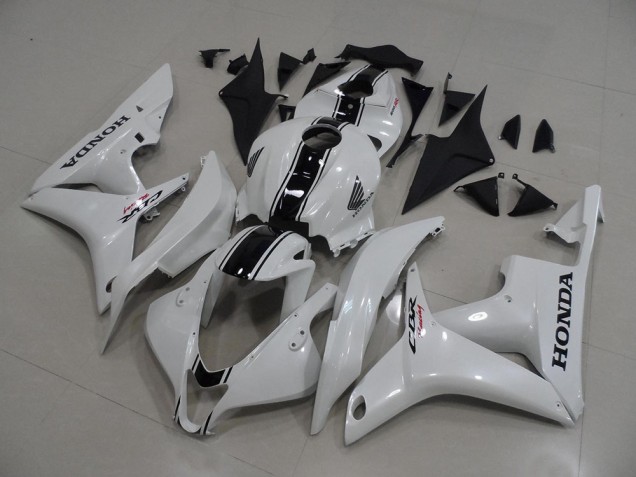 Perl Weiß mit schwarzen Streifen 07-08 CBR600RR Motorrad Verkleidung