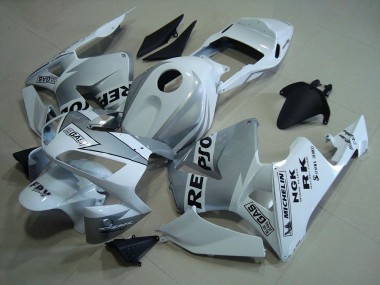 Repsol Weiß Silber 03-04 CBR600RR Motorrad Verkleidung