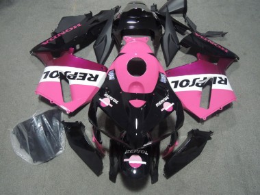 Rosa Schwarz Repsol 05-06 CBR600RR Motorrad Verkleidung