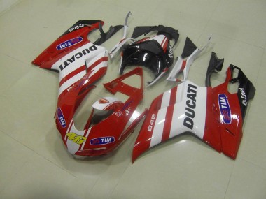 Rot 46 07-14 Ducati 848 1098 1198 Motorrad Verkleidung