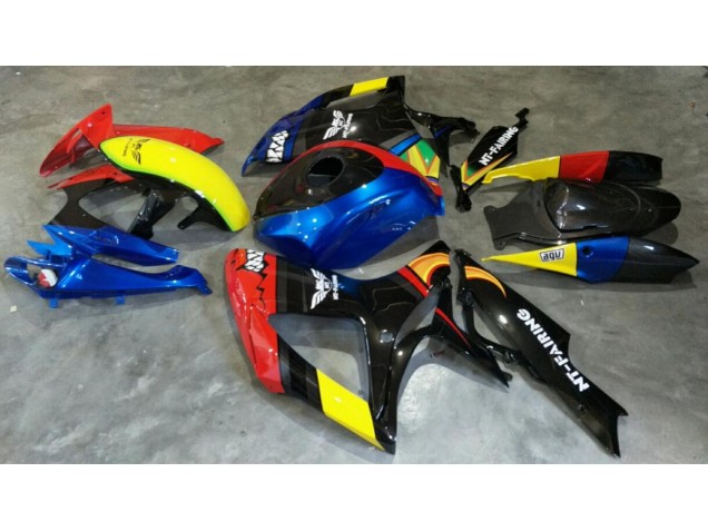 Rot Blau 06-07 GSXR 600/750 Motorrad Verkleidung Rot Blau 06-07 GSXR 600/750 Motorrad Verkleidung