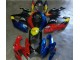 Rot Blau 06-07 GSXR 600/750 Motorrad Verkleidung Rot Blau 06-07 GSXR 600/750 Motorrad Verkleidung