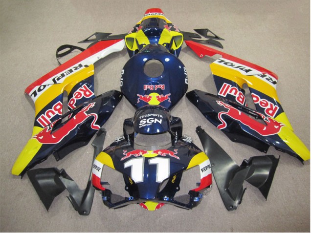Rot Bull 11 Repsol 04-05 CBR1000RR Motorrad Verkleidung Rot Bull 11 Repsol 04-05 CBR1000RR Motorrad Verkleidung
