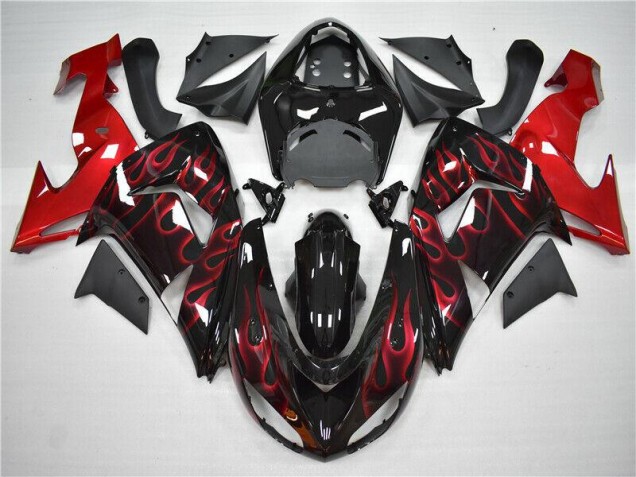 Rot Flamme 06-07 ZX10R Motorrad Verkleidung Rot Flamme 06-07 ZX10R Motorrad Verkleidung