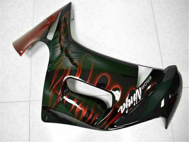 Rot Flamme 06-08 EX650 Motorrad Verkleidung Rot Flamme 06-08 EX650 Motorrad Verkleidung