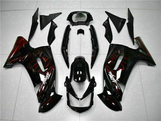Rot Flamme 06-08 EX650 Motorrad Verkleidung Rot Flamme 06-08 EX650 Motorrad Verkleidung