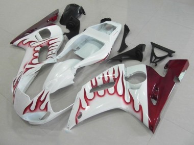 Rot Flamme 98-02 YZF R6 Motorrad Verkleidung