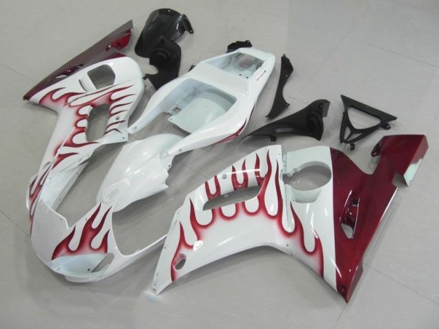 Rot Flamme 98-02 YZF R6 Motorrad Verkleidung